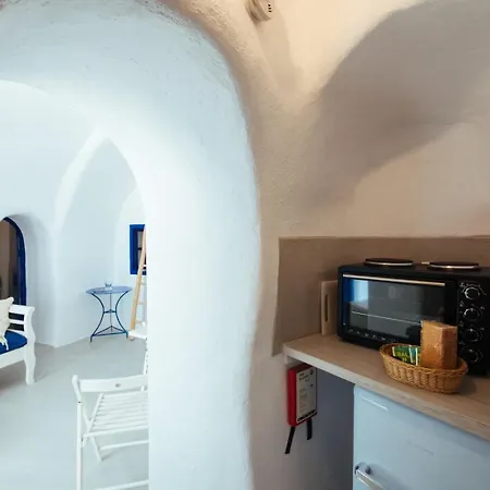 בית נופש Blu Bianco Cave House By Sv
